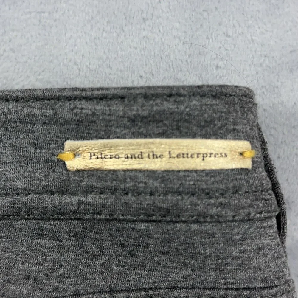 Pilcro and the Letterpress Serif Ponte Knit Skinny Pants Gray Womens Size 27